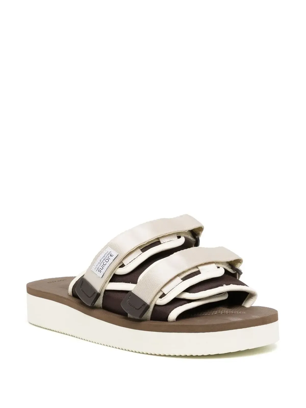 Suicoke MOTO-PO touch-strap sandals - Brown - 画像2