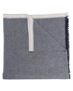 Brunello Cucinelli フリンジ付きカシミアスカーフ - サムネイル1