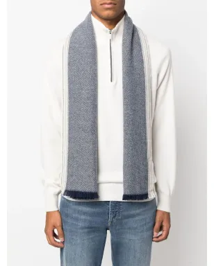 Brunello Cucinelli フリンジ付きカシミアスカーフ - サムネイル2