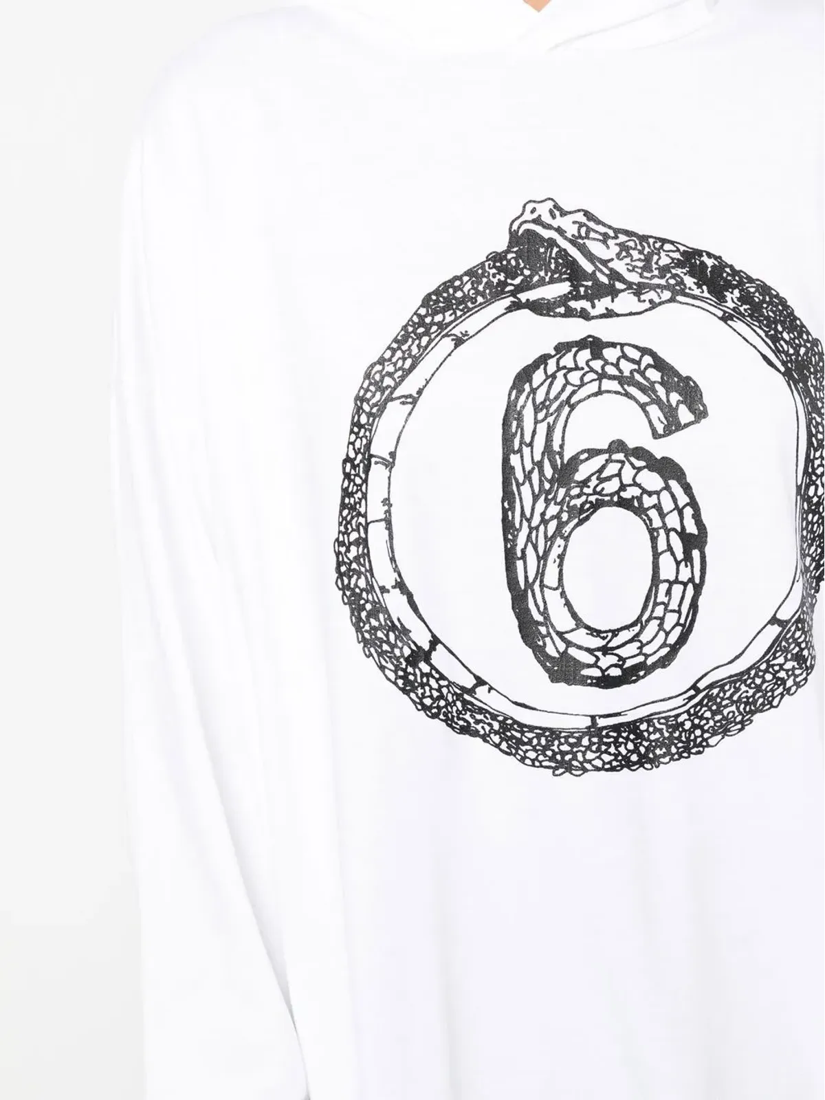 MM6 Maison Margiela ロゴ入りオーバーサイズフーディ - 画像5