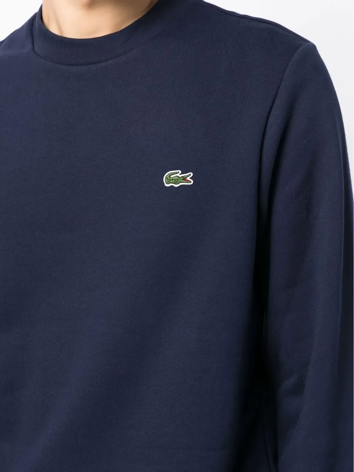Lacoste クラシック ロゴパッチ コットン スウェットシャツ - 画像5