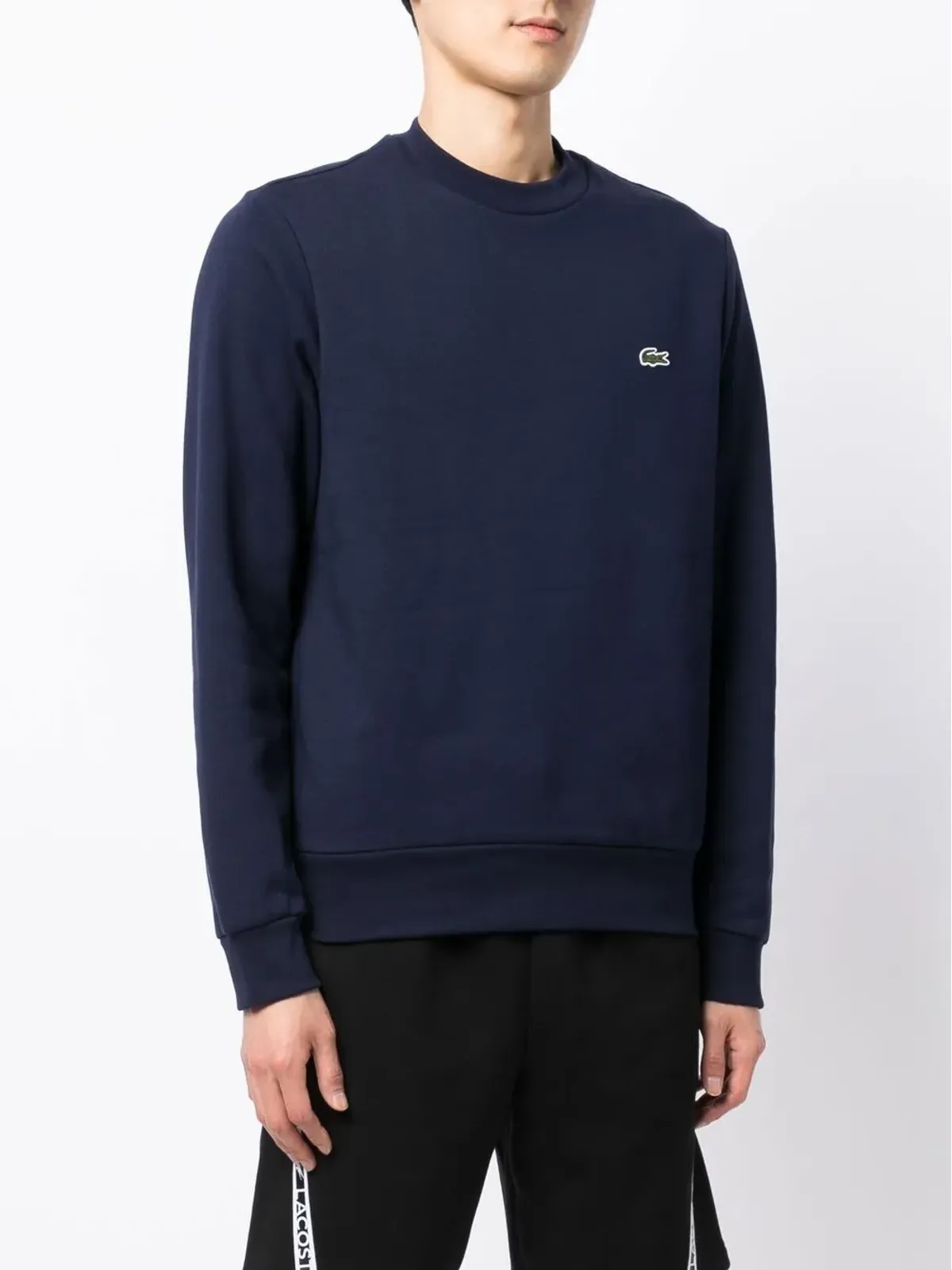 Lacoste クラシック ロゴパッチ コットン スウェットシャツ - 画像3
