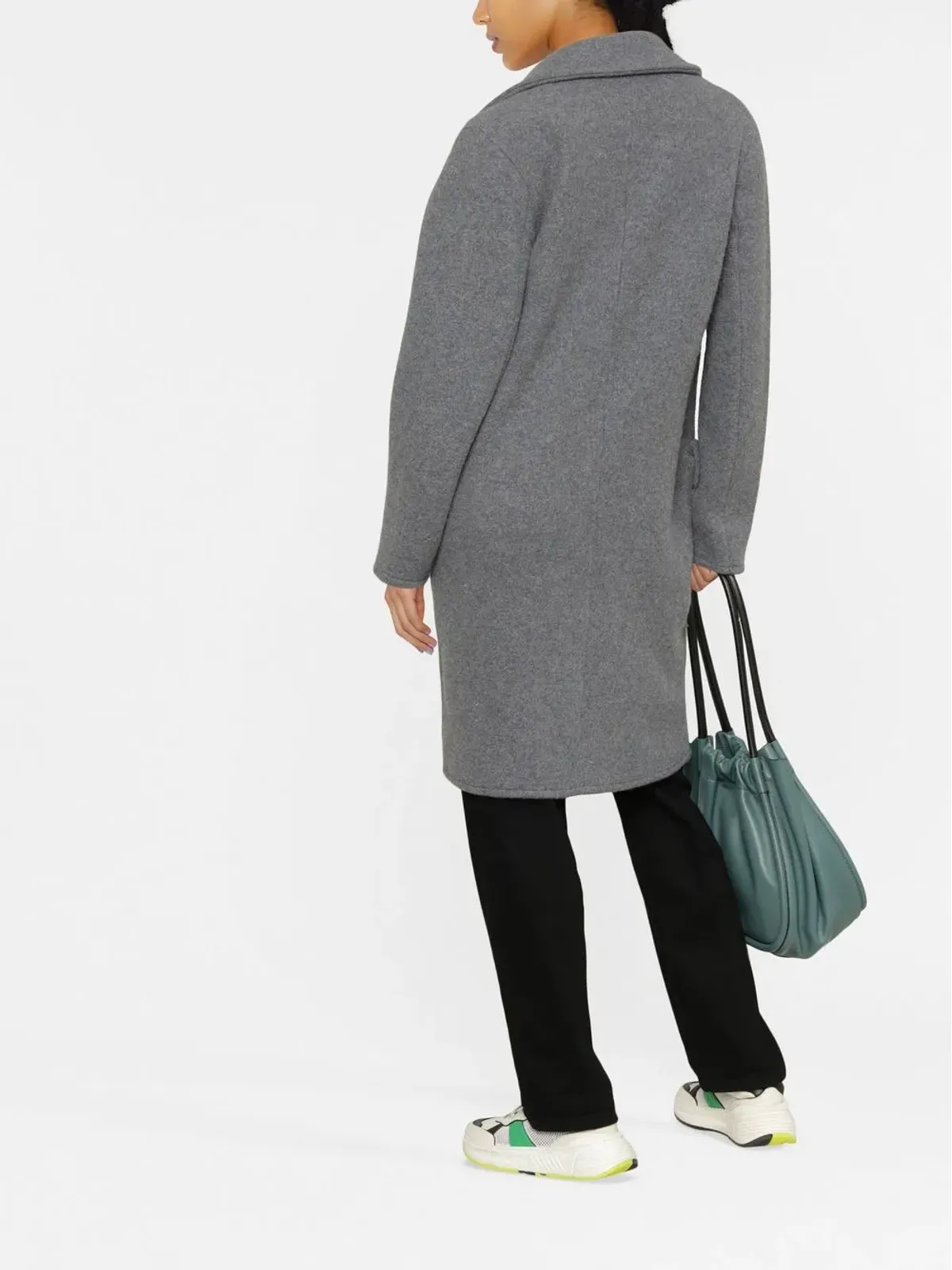 Emporio Armani ダブルブレストコート - グレー - 画像4