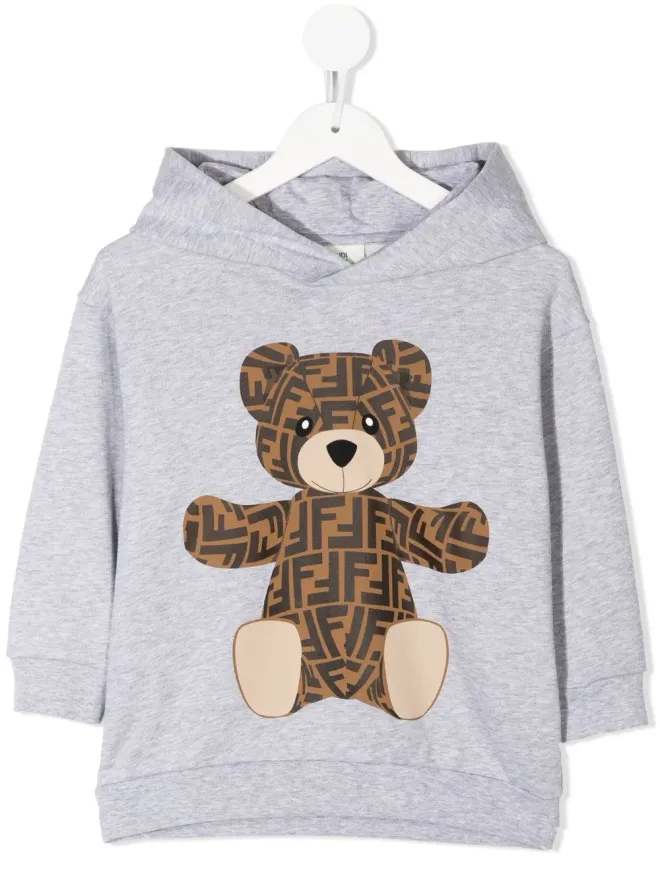 Fendi Kids Fendi Kids ロゴモノグラム テディ・フーディーの商品画像