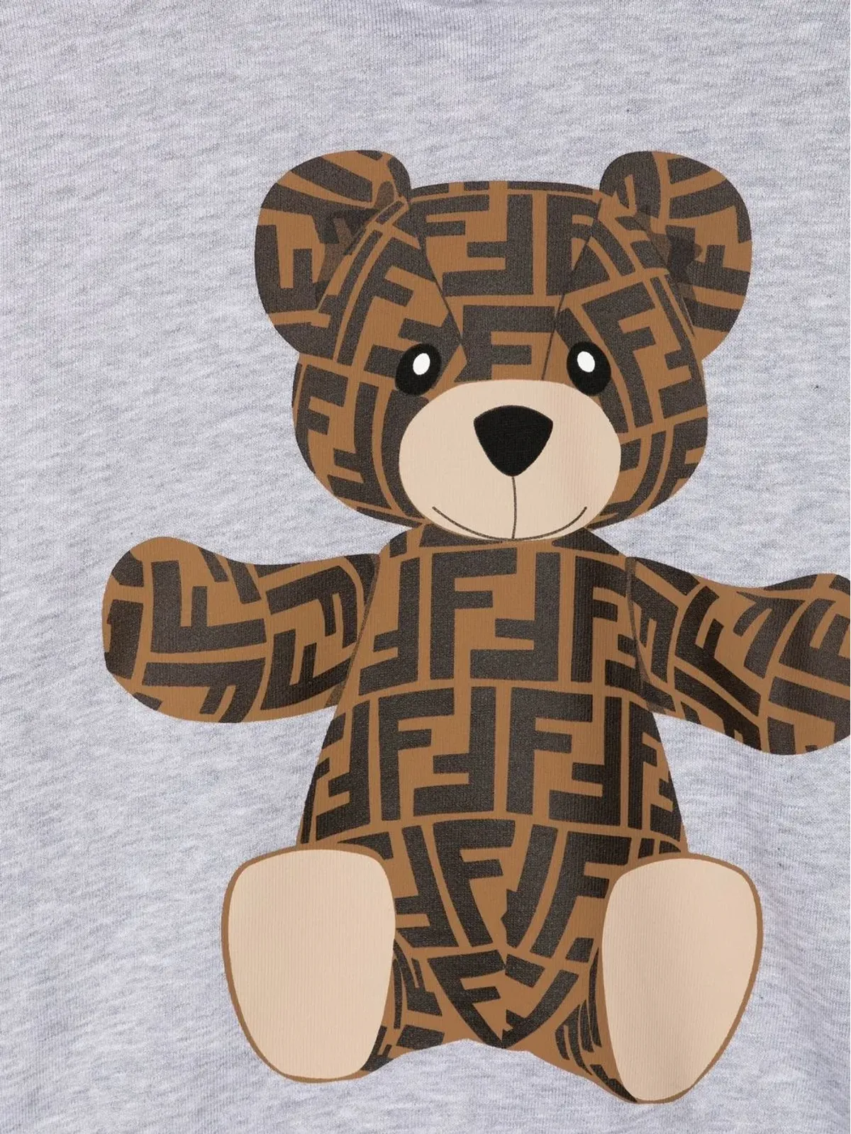 Fendi Kids ロゴモノグラム テディ・フーディー - 画像3