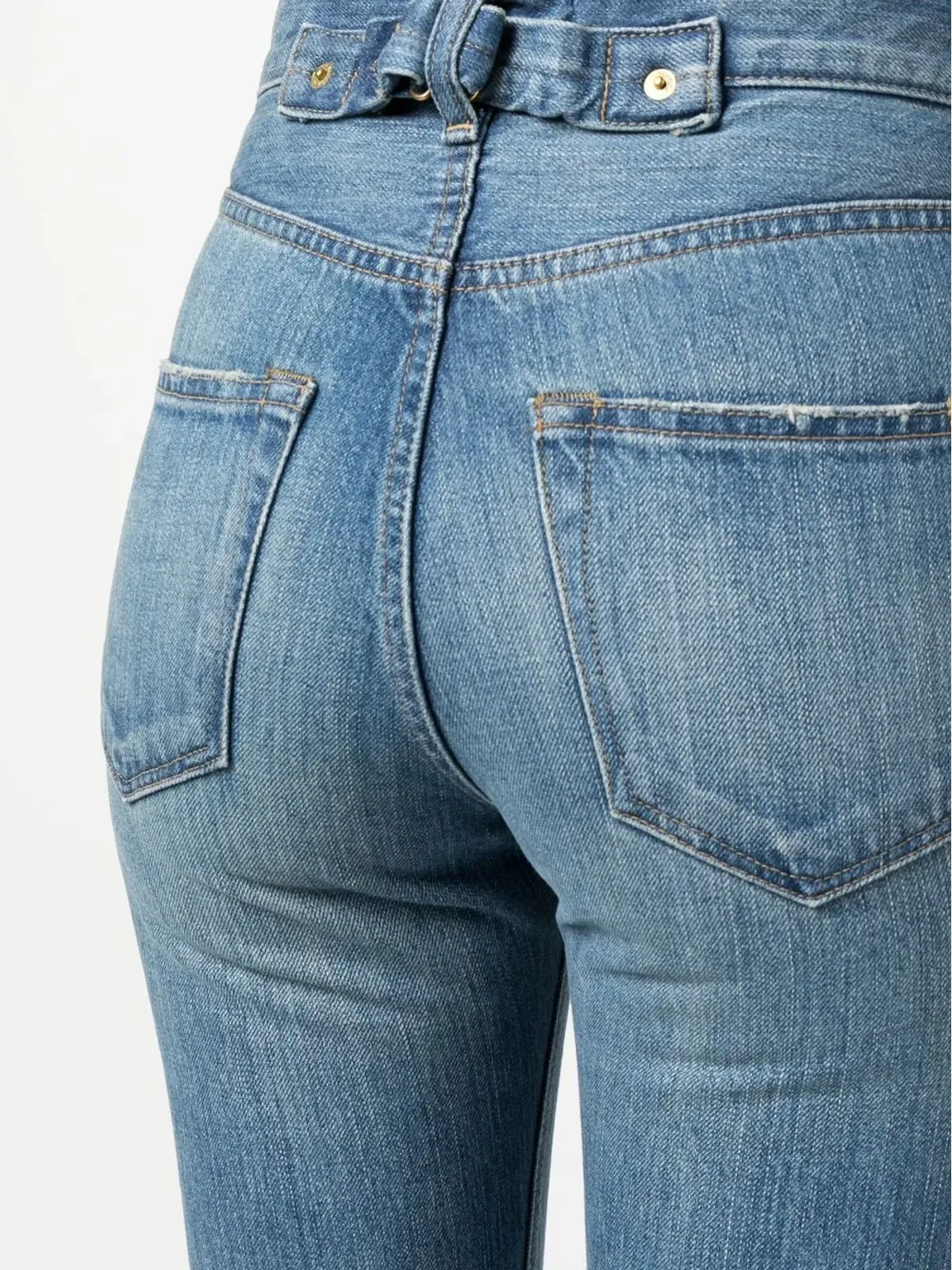 Tu es mon Tresor スリムフィット ブーツカット ジーンズ - 画像5