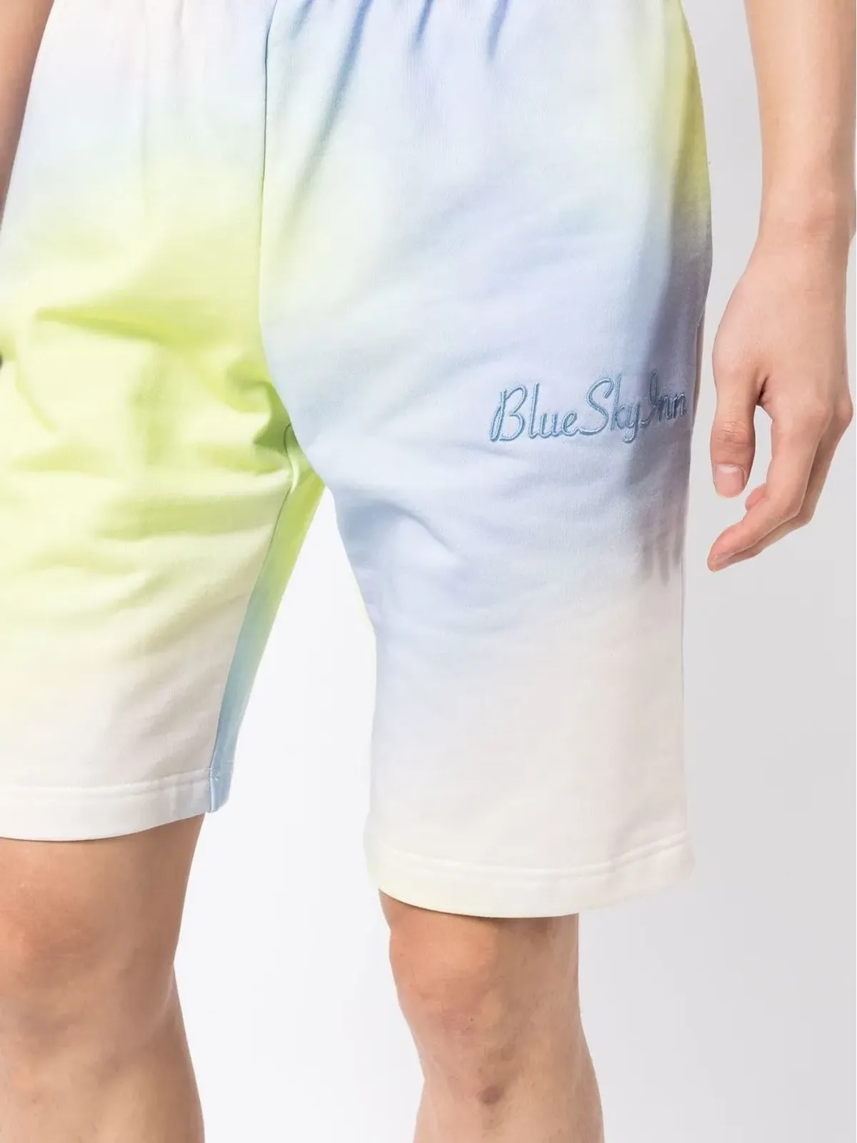BLUE SKY INN embroidered-logo tie-dye shorts - 画像5
