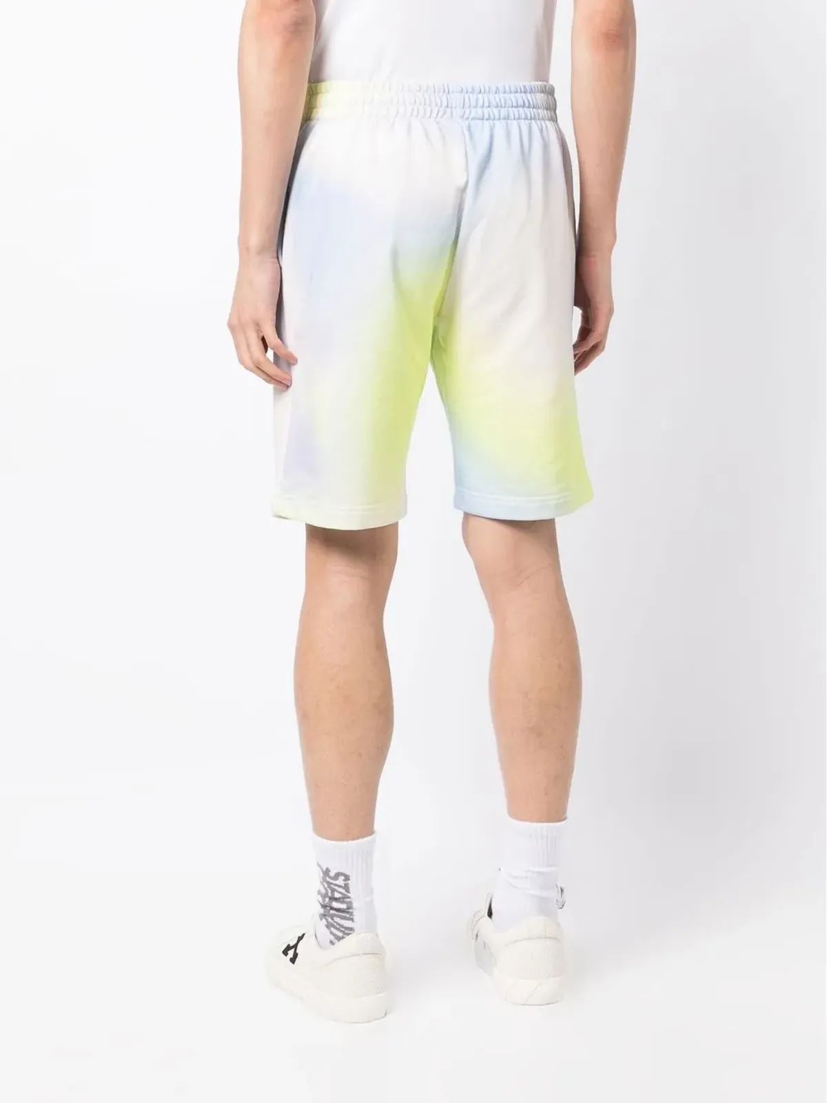 BLUE SKY INN embroidered-logo tie-dye shorts - 画像4