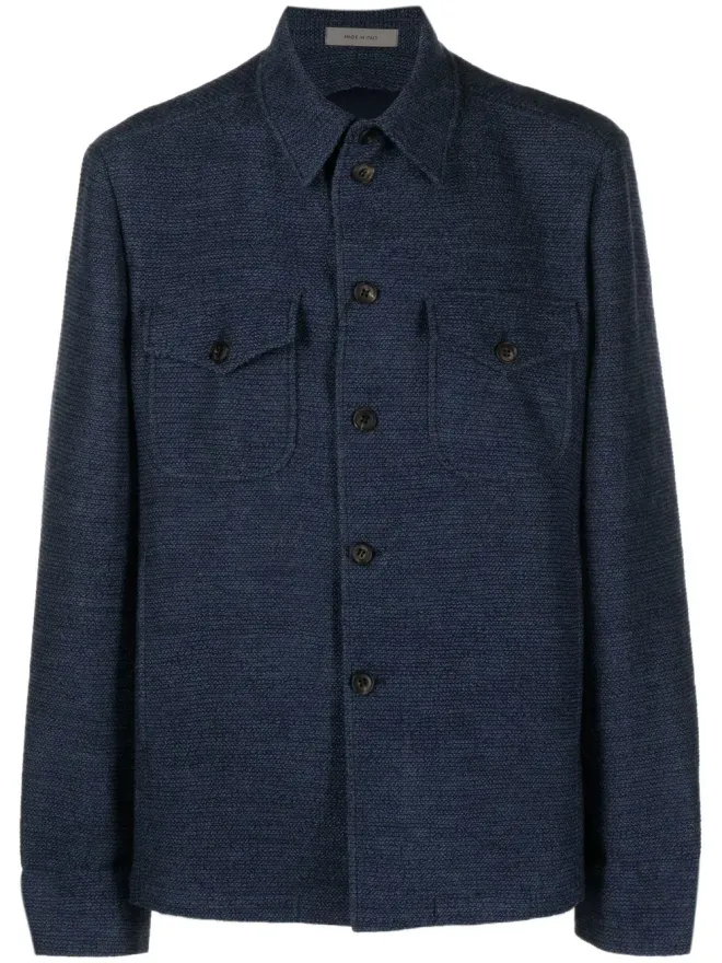 Corneliani Corneliani ジャージー編み長袖シャツの商品画像