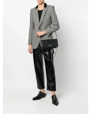 Zadig&Voltaire ロゴプレート レザーショルダーバッグ - ブラック - サムネイル2