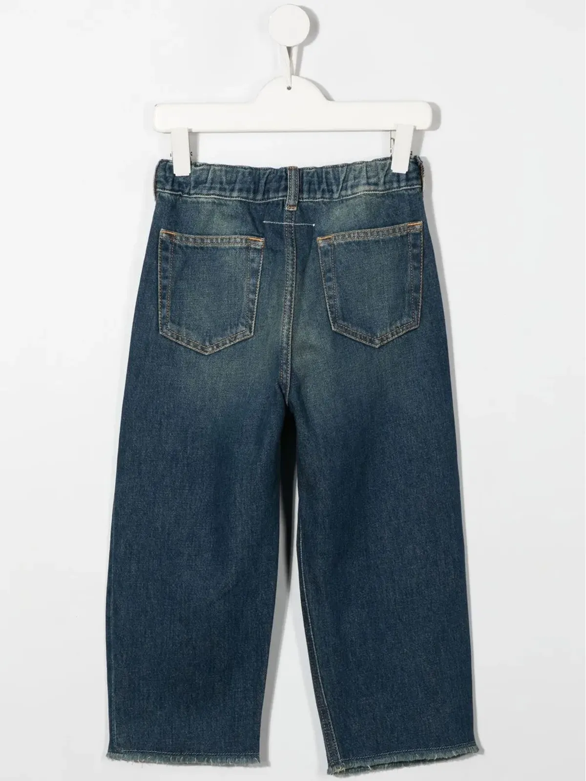 MM6 Maison Margiela Kids パッチディテール ワイドレッグジーンズ - 画像2