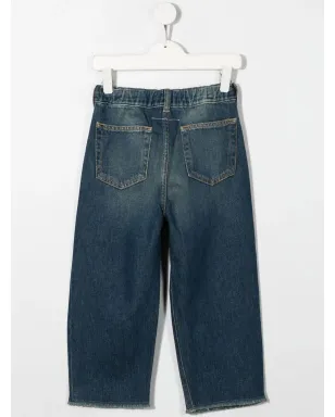 MM6 Maison Margiela Kids パッチディテール ワイドレッグジーンズ - サムネイル2