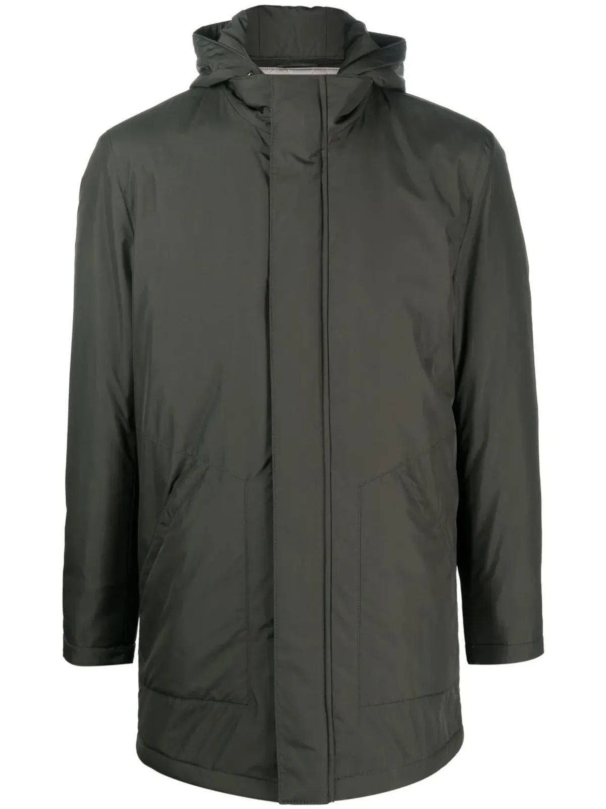 Corneliani ジップファスナー付きフードコート - 画像1