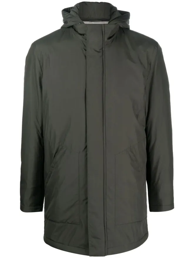 Corneliani Corneliani ジップファスナー付きフードコートの商品画像
