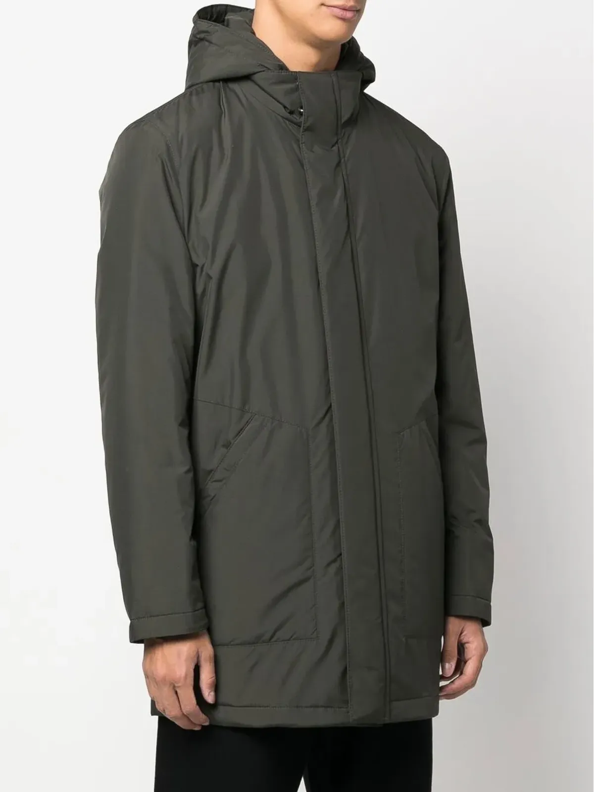 Corneliani ジップファスナー付きフードコート - 画像3