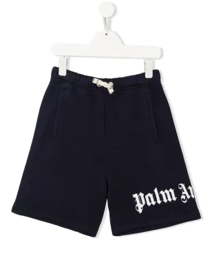 Palm Angels Kids ロゴプリントショーツ - サムネイル1