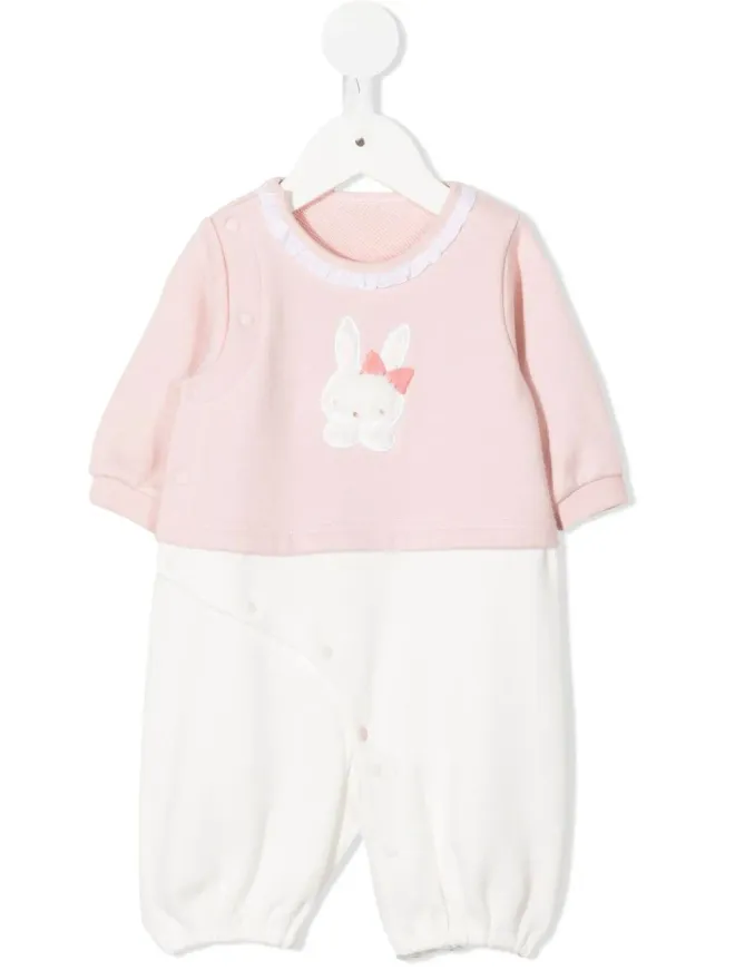 familiar familiar アップリケ付きコットンロンパースの商品画像