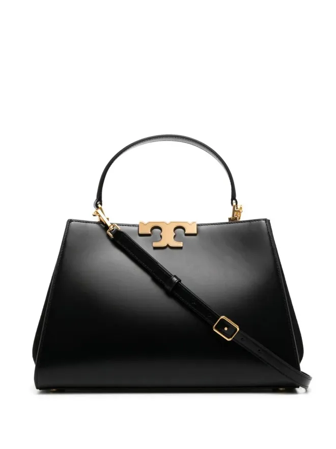 Tory Burch Tory Burch エレノア レザー サッチェルバッグ ブラックの商品画像
