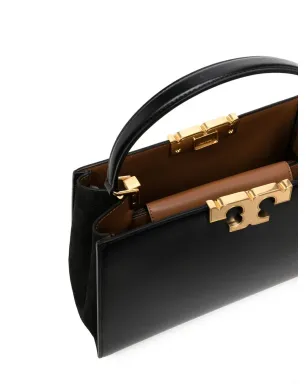 Tory Burch エレノア レザー サッチェルバッグ ブラック - サムネイル5