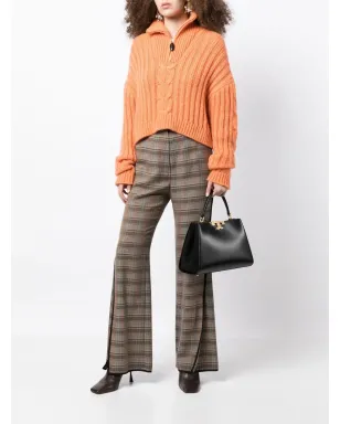 Tory Burch エレノア レザー サッチェルバッグ ブラック - サムネイル2