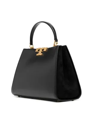 Tory Burch エレノア レザー サッチェルバッグ ブラック - サムネイル3