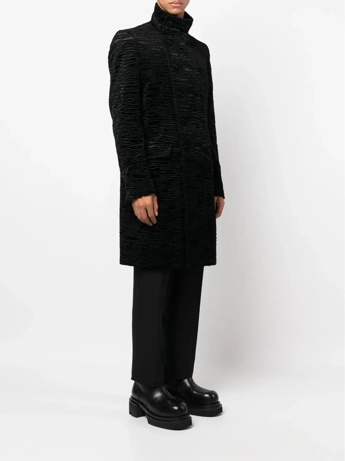 Balmain ダブルブレスト コート - 画像3
