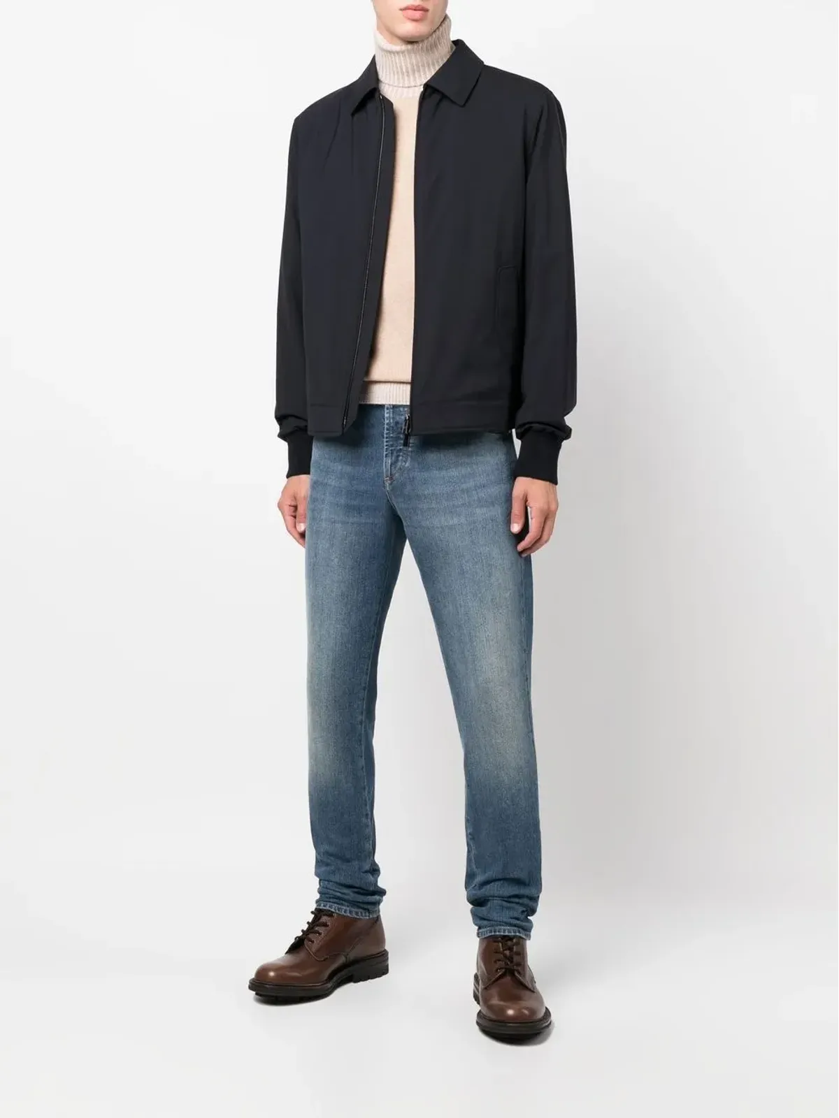 Zegna ジップフロント シャツジャケット - 画像2