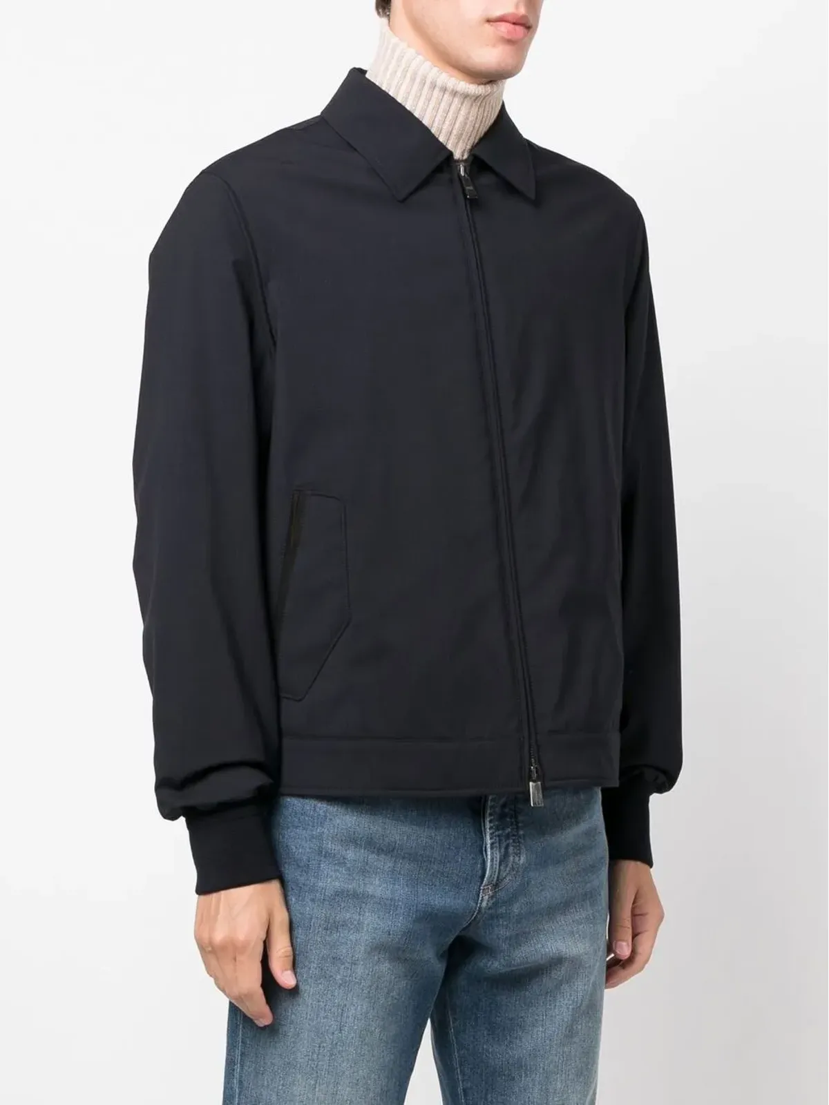 Zegna ジップフロント シャツジャケット - 画像3