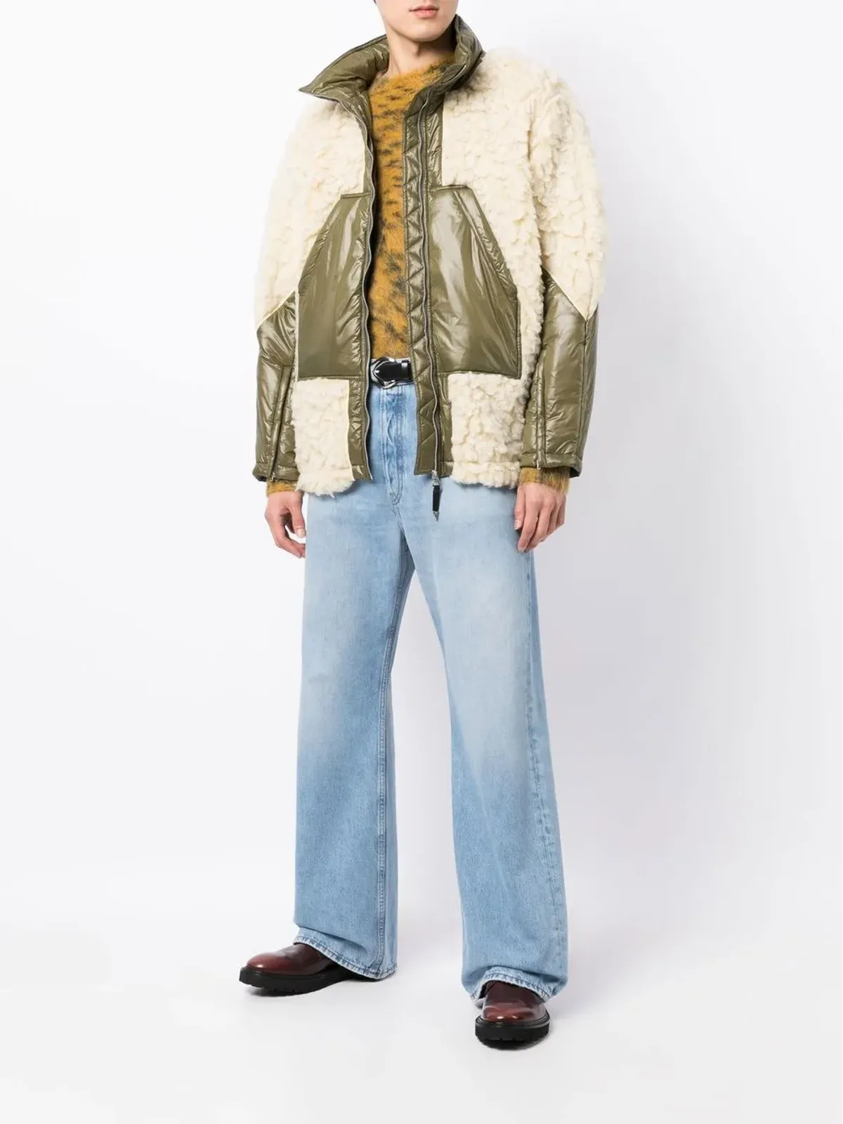 Toga Virilis フェイクシアーリングオーバーサイズコート - 画像2