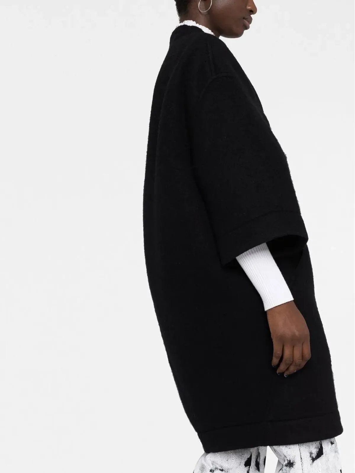 Rick Owens ウールのシングルブレストコート - 画像5