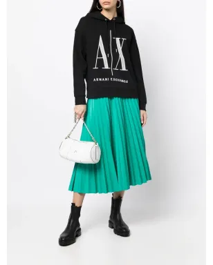 Armani Exchange ロゴ刺繍入りリブトリムのフーディ - サムネイル2