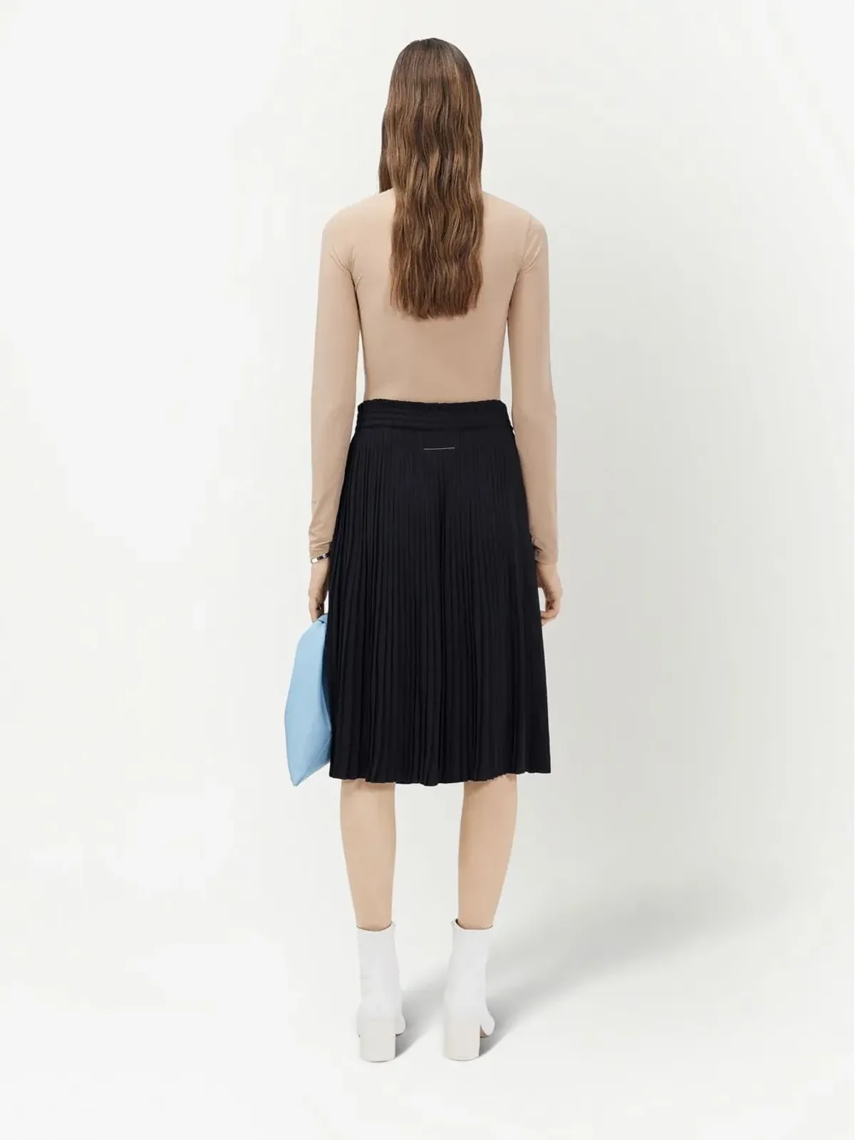 MM6 Maison Margiela 膝丈プリーツショートパンツ - 画像4