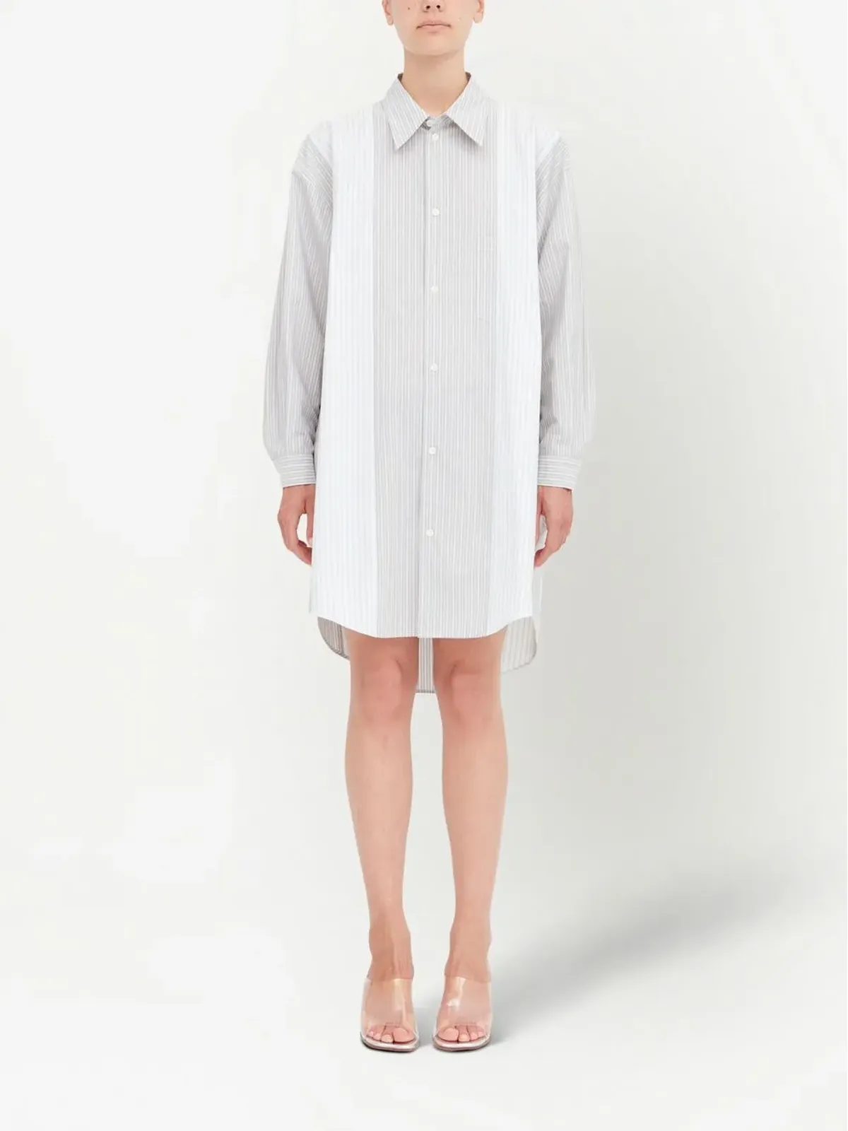 MM6 Maison Margiela ストライプシャツドレス - 画像2