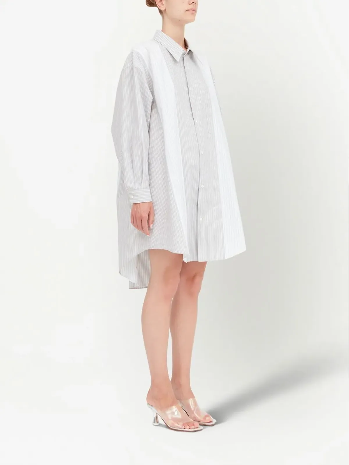MM6 Maison Margiela ストライプシャツドレス - 画像3
