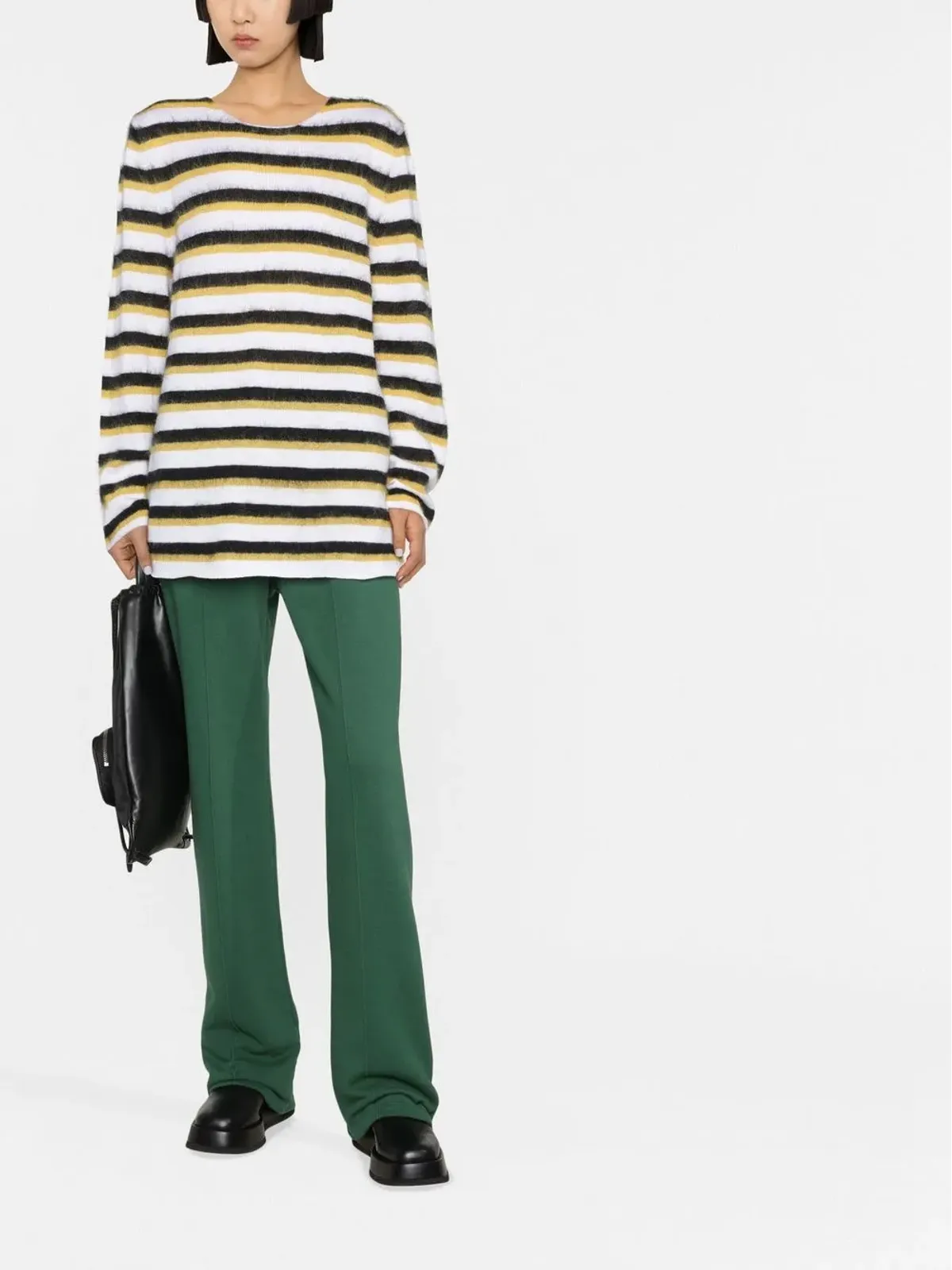Marni ブラッシュドストライプのジャンパー - 画像2