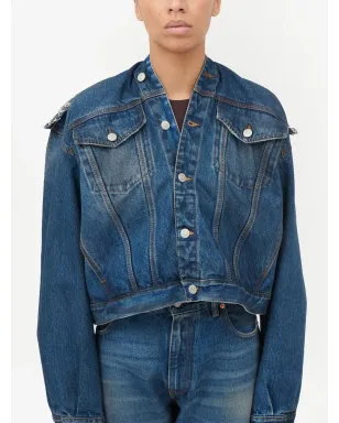 MM6 Maison Margiela ノーカラーデニムジャケット - サムネイル5