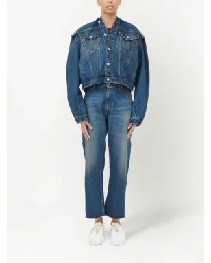 MM6 Maison Margiela ノーカラーデニムジャケット - サムネイル2