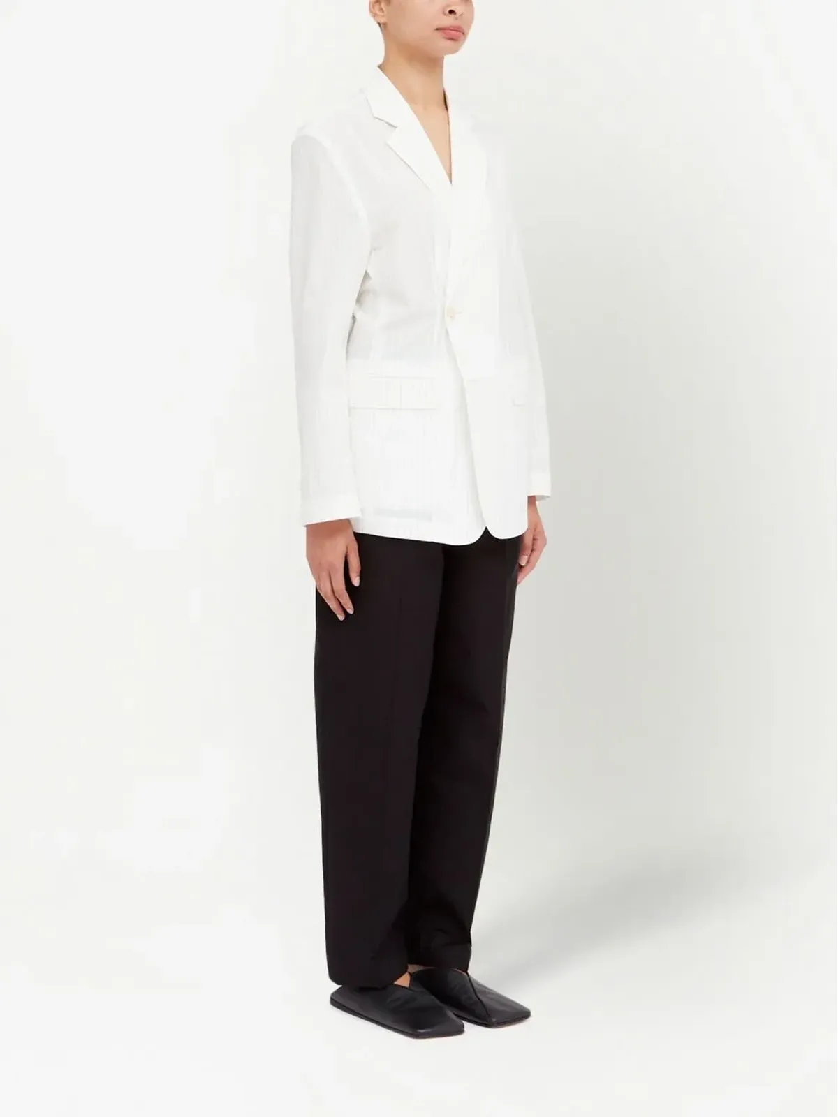 MM6 Maison Margiela ピンストライプ シングルブレスト ブレザー - 画像3