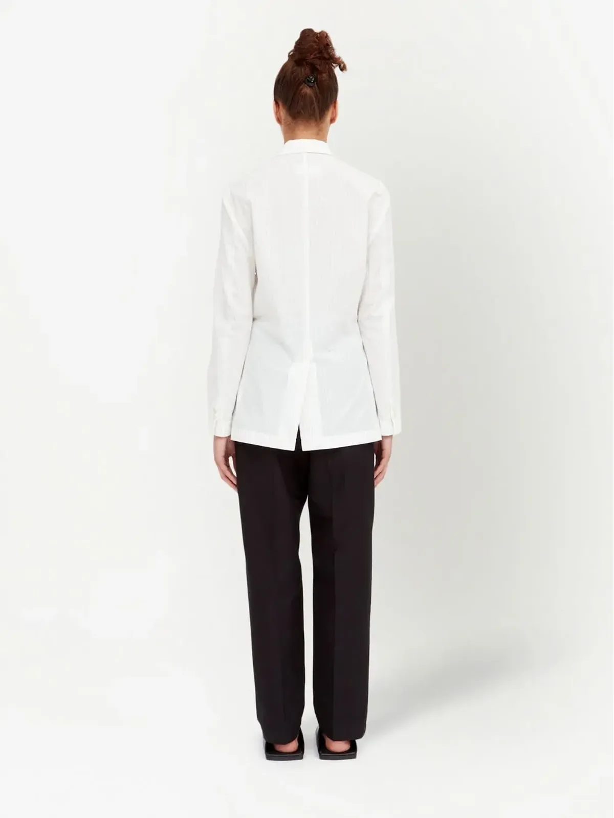 MM6 Maison Margiela ピンストライプ シングルブレスト ブレザー - 画像4