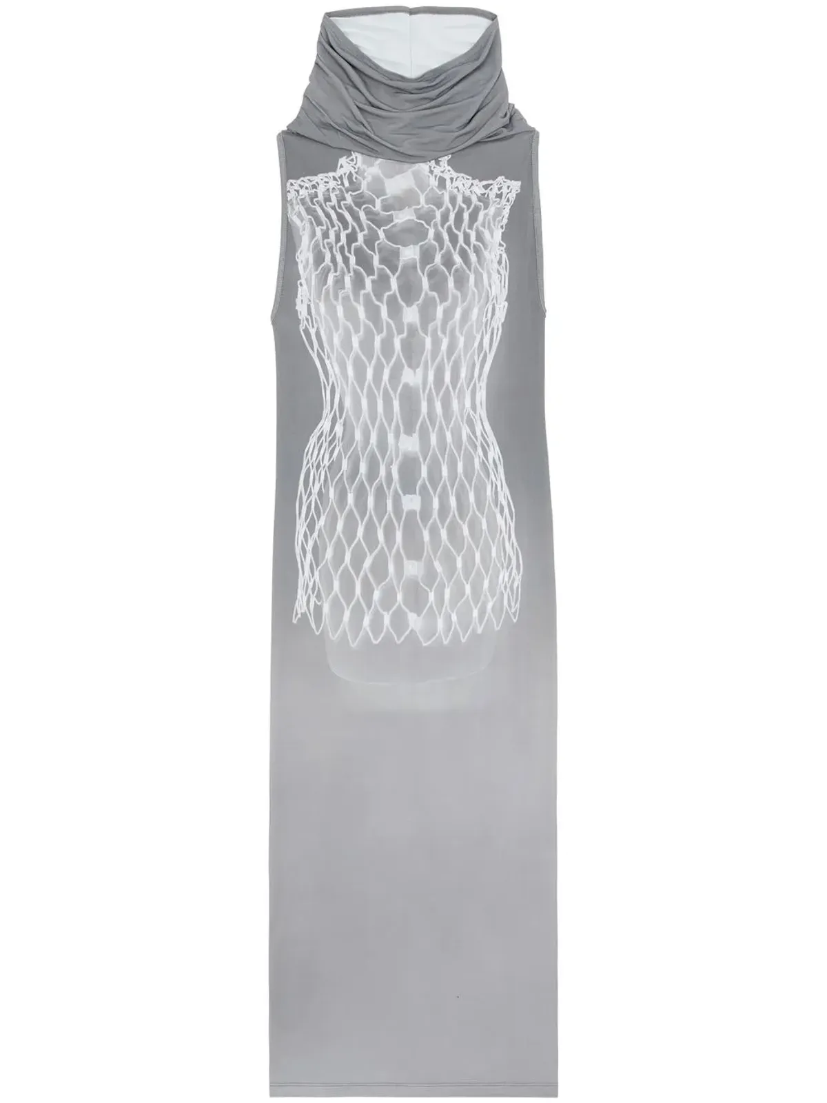 MM6 Maison Margiela ダミー ノースリーブ ミディドレス - 画像1