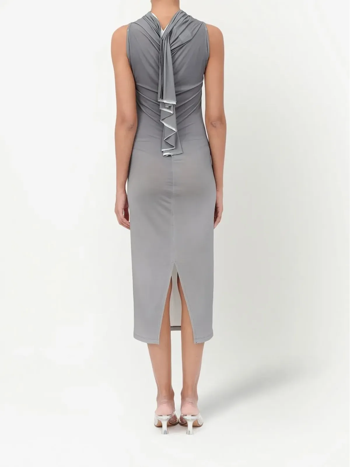 MM6 Maison Margiela ダミー ノースリーブ ミディドレス - 画像4