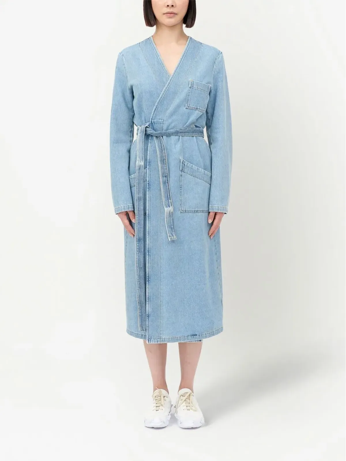 MM6 Maison Margiela ノーカラートレンチコート - 画像2