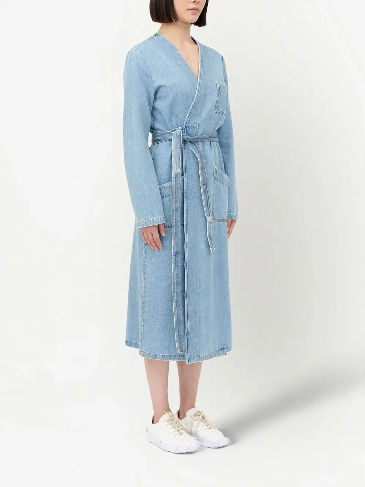 MM6 Maison Margiela ノーカラートレンチコート - 画像3