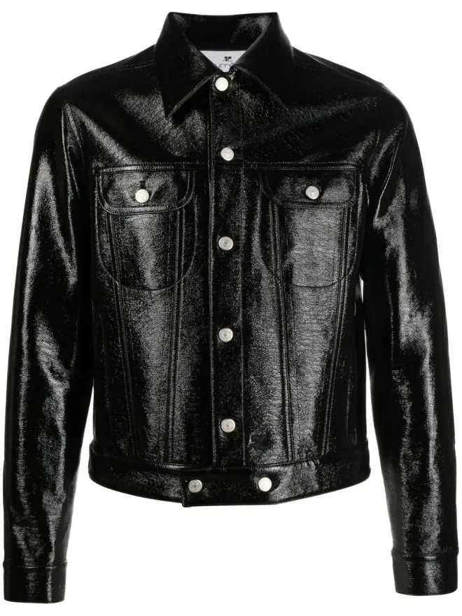 Courrèges Courrèges フェイクレザー ボタンアップ ジャケットの商品画像