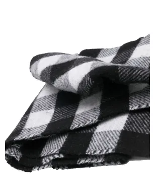 Woolrich チェック柄フリンジエッジストール - サムネイル3