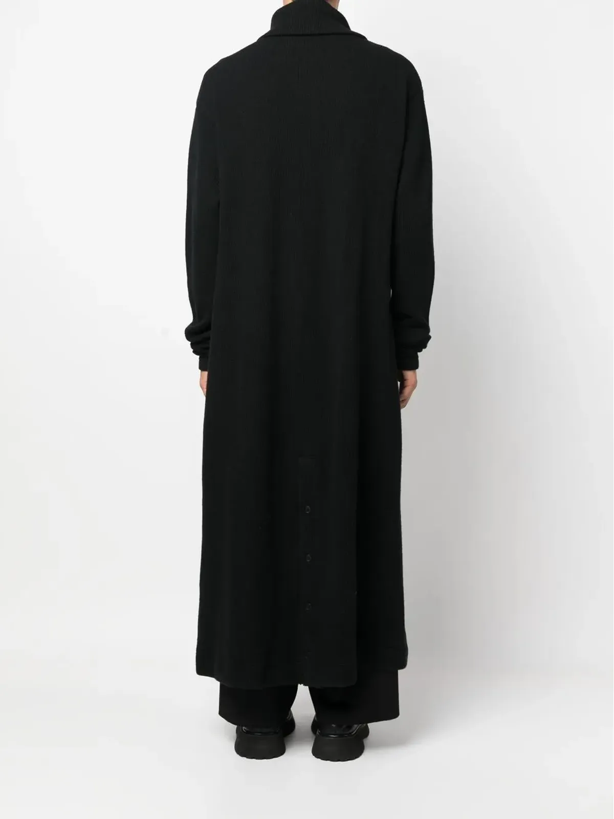 Yohji Yamamoto ファインニット アンクル丈コート - 画像4