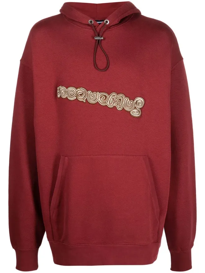 JACQUEMUS Jacquemus スウェットシャツ Spirale フーディ レッドの商品画像