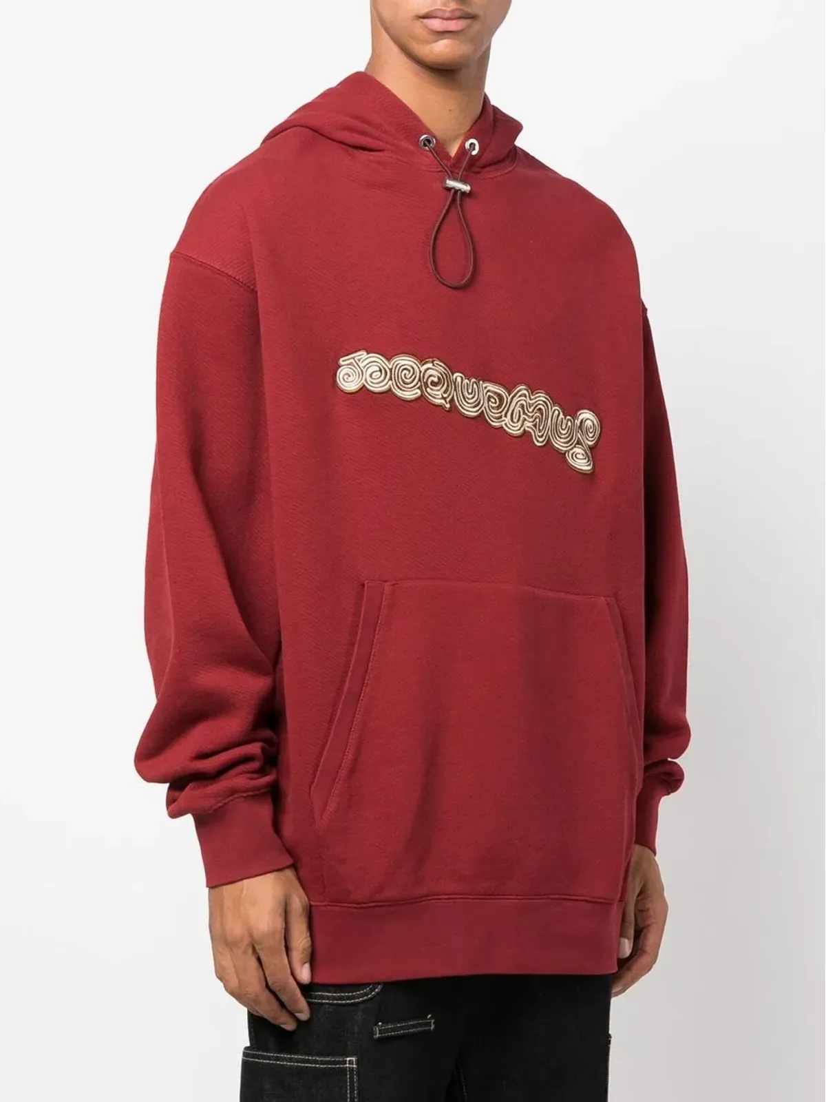 Jacquemus スウェットシャツ Spirale フーディ レッド - 画像3