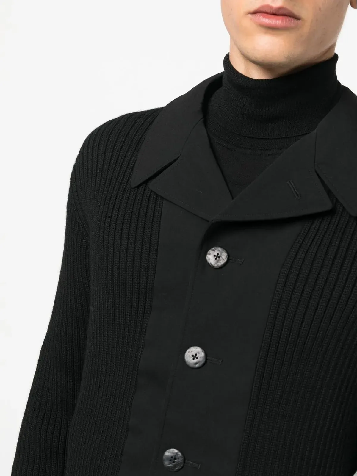 Yohji Yamamoto ブレザー風ウールカーディガン - 画像5