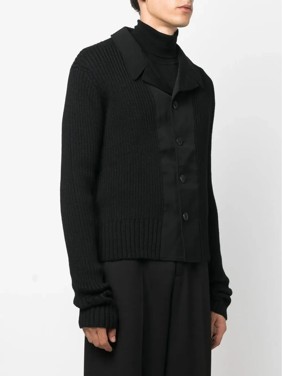 Yohji Yamamoto ブレザー風ウールカーディガン - 画像3